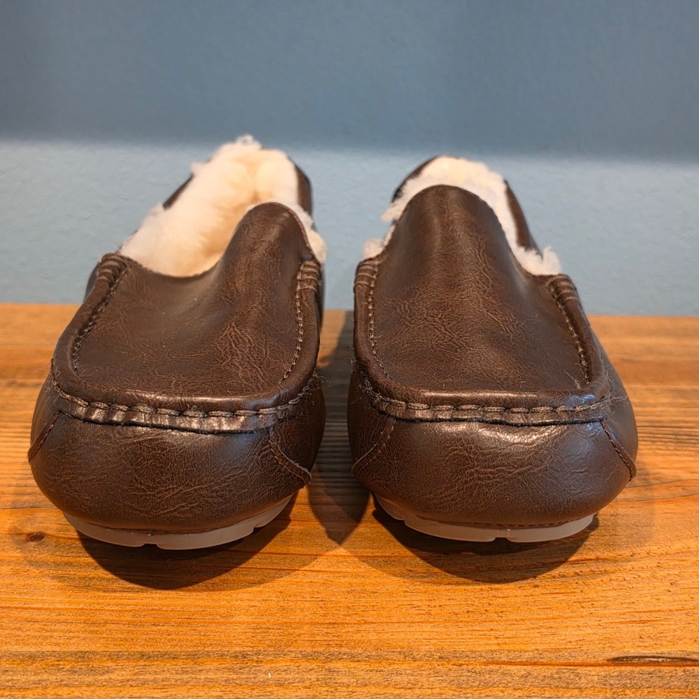 Koolaburra by UGG Mens Tipton Slipper Brown Faux Leather Moccasin 11 - Picture 3 of 11